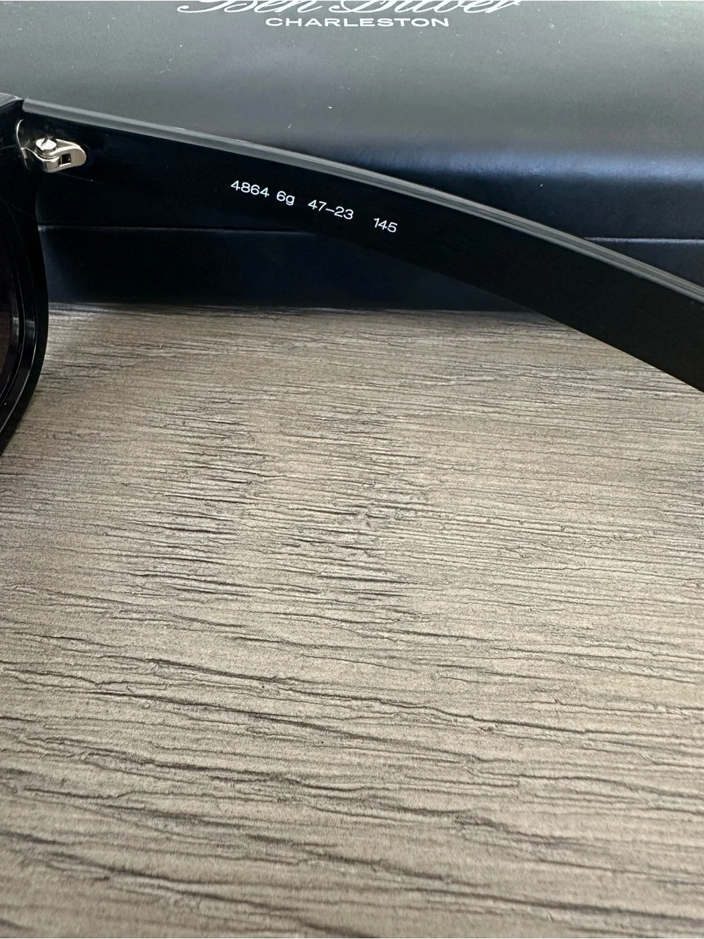 Ben Silver Charleston Bold Semi-Square Sunglasses Black